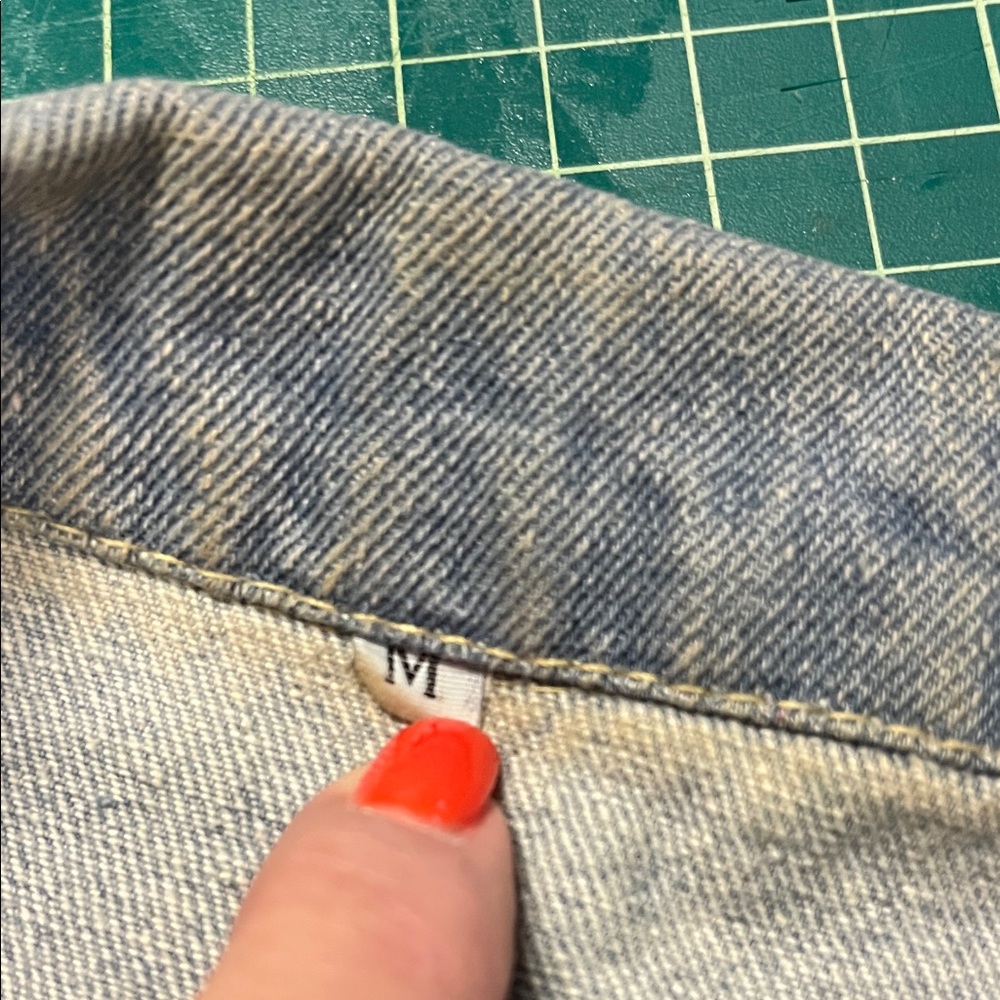 Our Lady of Guadeloupe Blue Denim Jacket - Picture 5 of 5